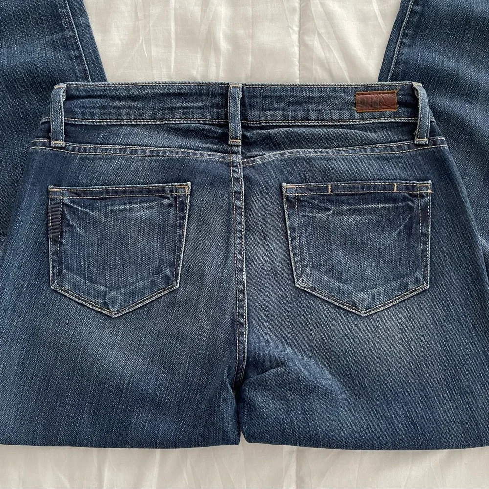 Paige Skyline Peg Denim Jeans Low Rise - Picture 3 of 10